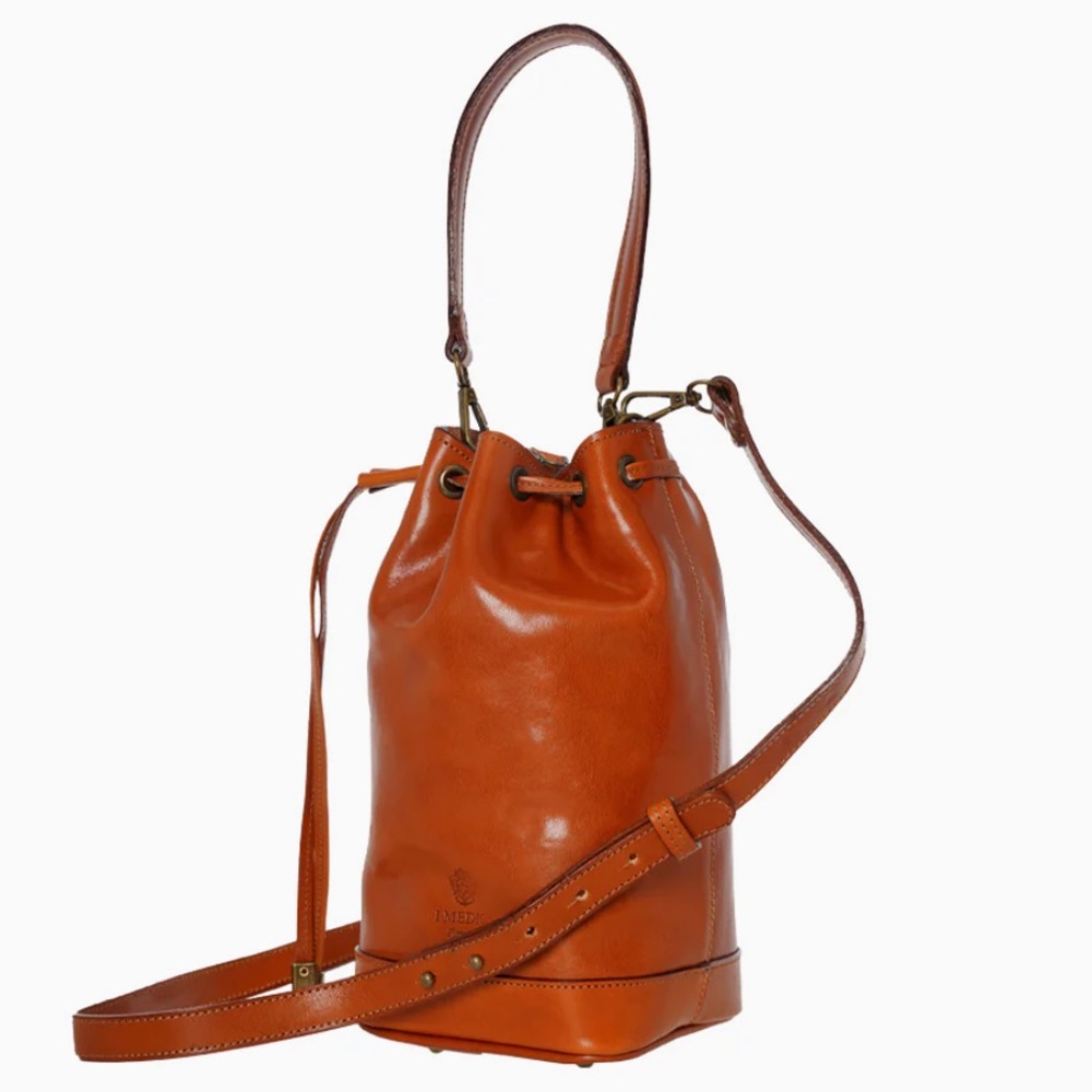 leather Calfskin Cyprus Bucket Bag